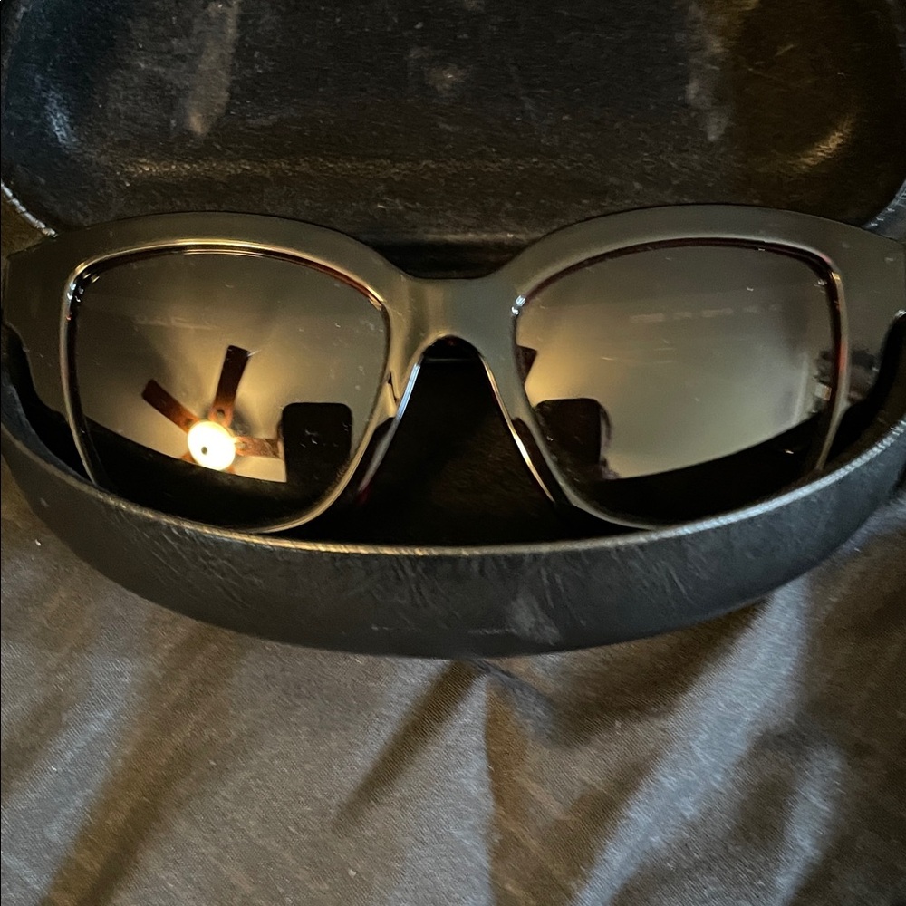Salvatore Ferragamo Glossy Black Sunglasses